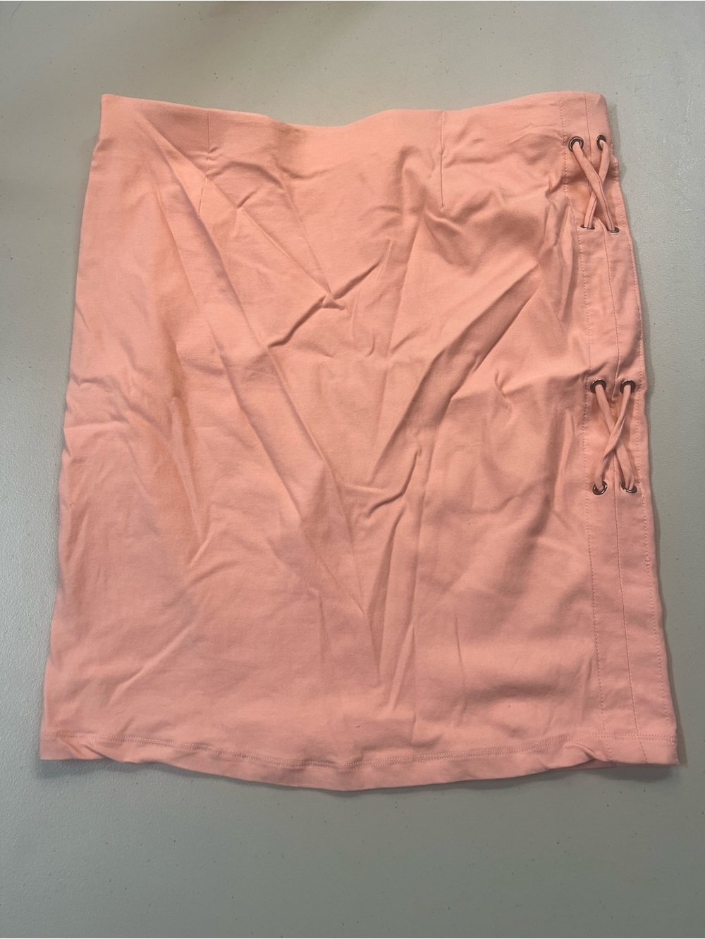 Limonata Pink Lace-Up Side Mini Skirt Women’s XL Stretch Casual Y2K